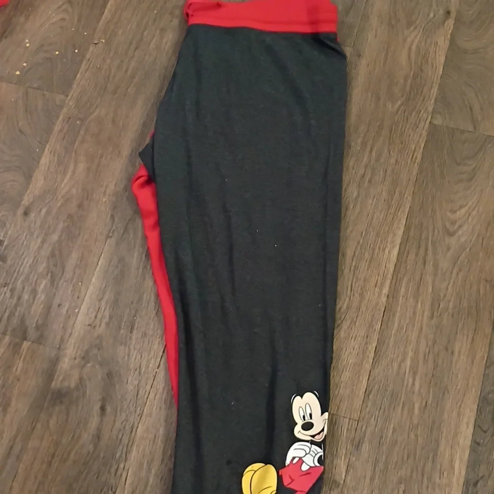 Adults Disney Mickey Mouse Charcoal and Scarlet Joggers - Picture 6 of 9